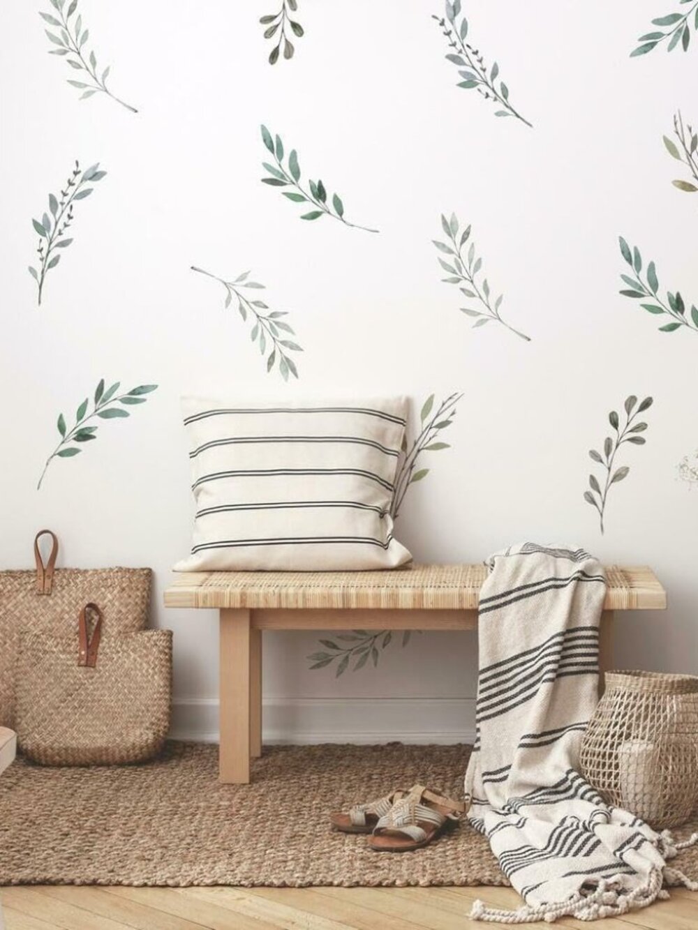 Rustic Country Leaves Peel and Stick Wall Decals